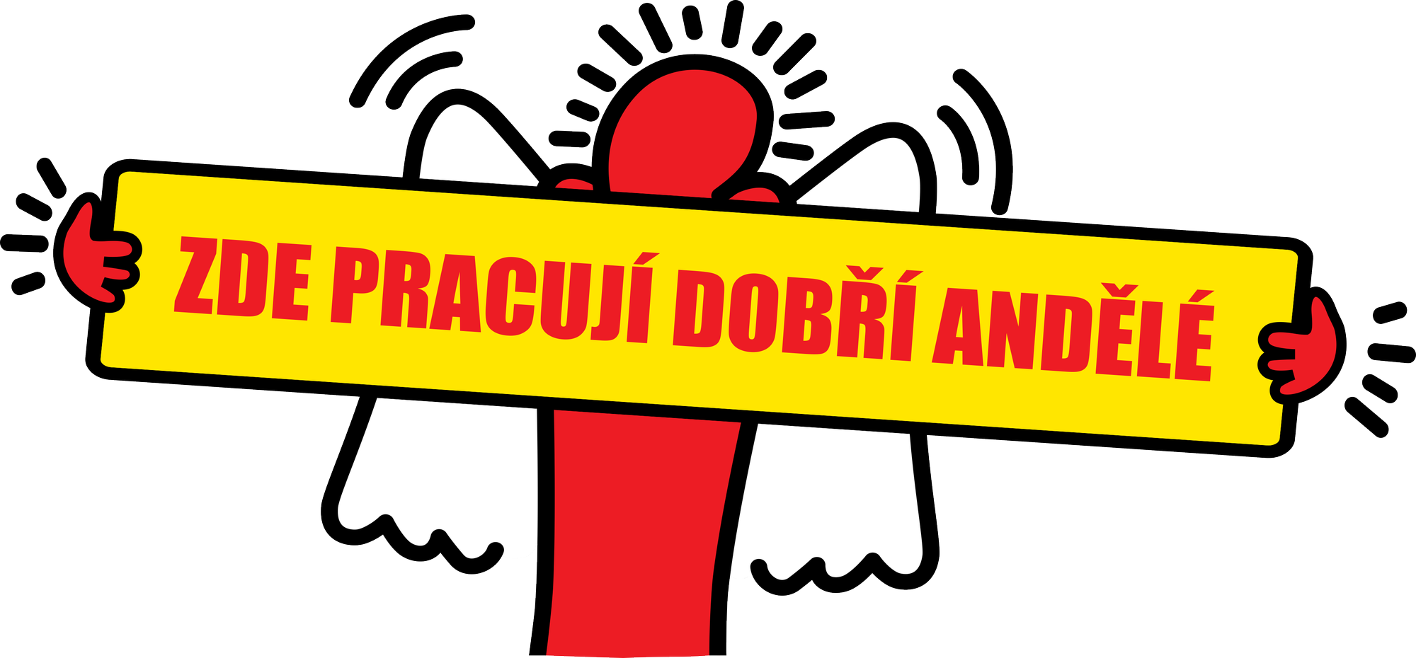 Zde pracují dobří andělé (logo)